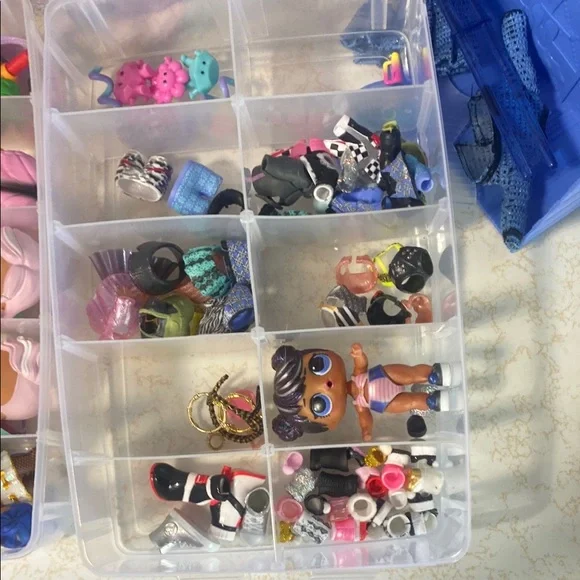 Bundle of L.O.L. Surprise! Pink and Blue Dolls with Accessories - Picture 6 of 10